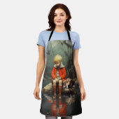 Meeslepend all-over print Schort (Gedragen)