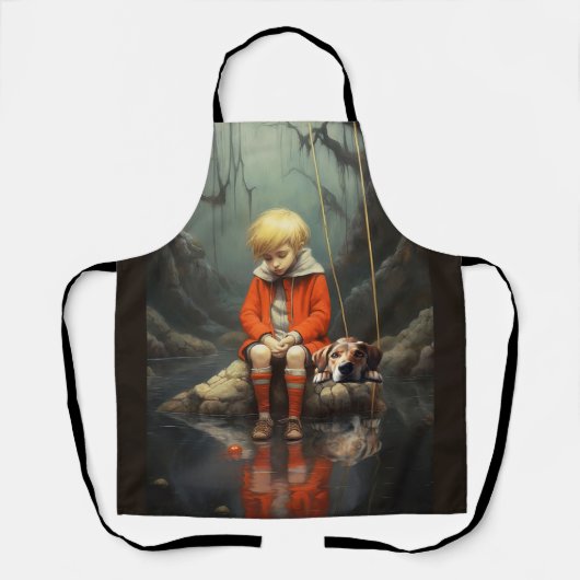 Meeslepend all-over print Schort (Voorkant)