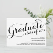 MEEST AFSTUDEERDER | INVITATIE VAN DE GRADUATIEPAR KAART (Staand voorkant)