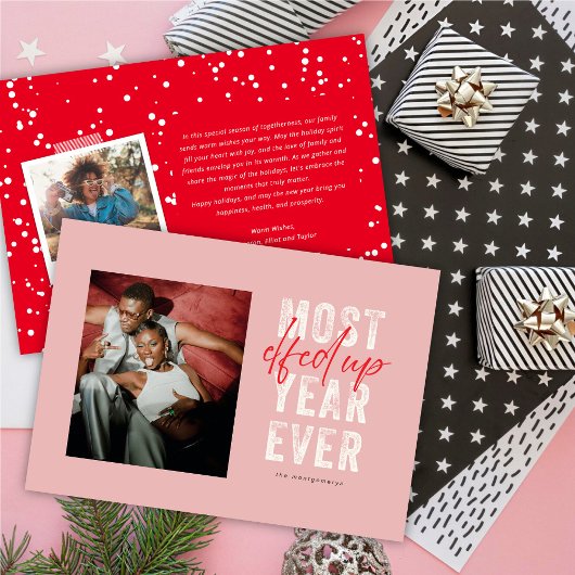 Meest bejaarde kerstfoto ooit grappig feestdagenkaart