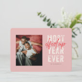 Meest bejaarde kerstfoto ooit grappig feestdagenkaart (Staand voorkant)