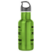 Meest belangrijk instrument voor onbelaste toestan waterfles  (Achterkant)