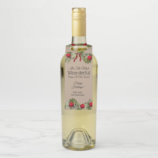 "Meest bespottelijke tijd van het jaar" op maat Flessenhanger (Op fles)