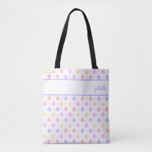 MEEST BLEKE PAARSE KLEINE STROOMAFDRUKKEN TOTE BAG