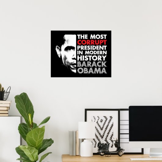 Meest corrupte President Poster (Thuiskantoor)