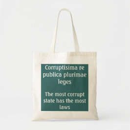 Meest corrupte staat - Terence quote Tote Bag