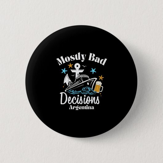 Meest D Beslissingen Argentinië Spring Break Ronde Button 5,7 Cm (Voorkant)