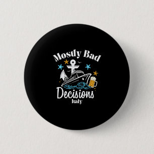 Meest D Beslissingen Italië Voorjaarsvakantie Ronde Button 5,7 Cm