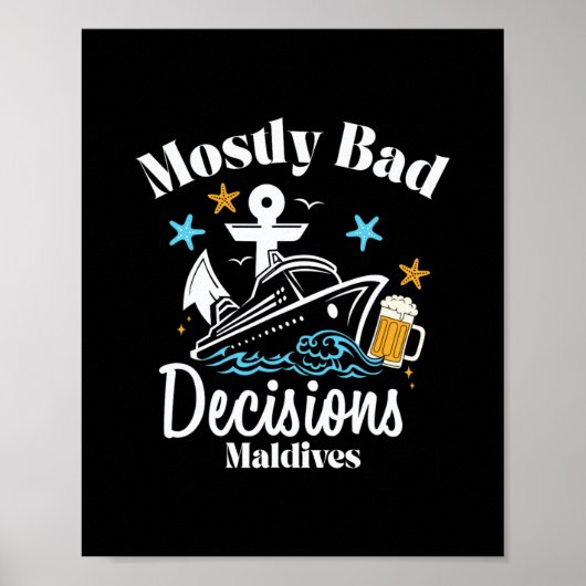 Meest D Beslissingen Malediven Spring Break Poster (Voorkant)