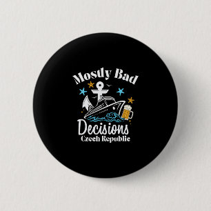 Meest D Beslissingen Tsjechië Spring Break Ronde Button 5,7 Cm