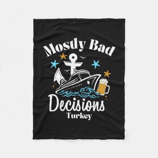 Meest D Beslissingen Turkije Spring Break Fleece Deken (Voorkant)