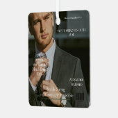 Meest Dashing Man Magazine foto Hoesje Metalen Ornament (Voorkant links)