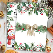 Meest eenDerful | Sneeuwman Kerstmis 1e Verjaardag Kaart