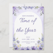 Meest EenDerful Tijd van het Jaar Winter Verjaarda Kaart (Voorkant)