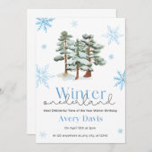 Meest EenDerful Tijd van het Jaar Winter Verjaarda Kaart (Voorkant / Achterkant)