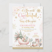 Meest EenDerful Tijd van het Jaar Winter Verjaarda Kaart (Voorkant)