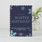 Meest EenDerful Tijd van het Jaar Winter Verjaarda Kaart (Staand voorkant)