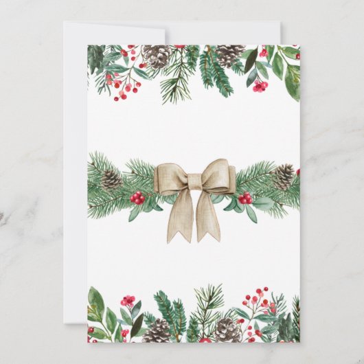 Meest eenDerful | Wasberen Kerstmis 1e verjaardag Kaart (Achterkant)