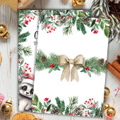 Meest eenDerful | Wasberen Kerstmis 1e verjaardag Kaart