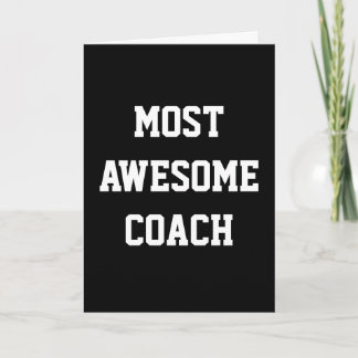Meest fantastische coach, bedankt / verjaardagskaa kaart