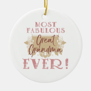 Meest Fantastische Oudere Oma van de Wereld Keramisch Ornament