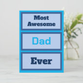 Meest fantastische vader ooit kaart (Staand voorkant)