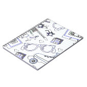 Meest gefingeerde tijdkunst in de jaren tachtig notitieboek (Linkerzijde)