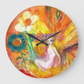 MEEST Gele Fantastische VROUW Grote Klok (Voorkant)