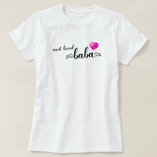 Meest geliefde Baba T-shirt (Design voorkant)