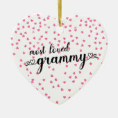 Meest geliefde Grammy Keramisch Ornament (Voorkant)