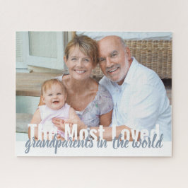 Meest geliefde grootouders Persoonlijke foto Legpuzzel