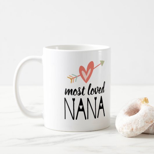 Meest Geliefde Hart Nana Koffiemok (Met donut)