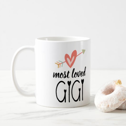 Meest geliefde Heart Gigi Koffiemok (Met donut)