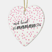Meest geliefde Mamaw Keramisch Ornament (Links)