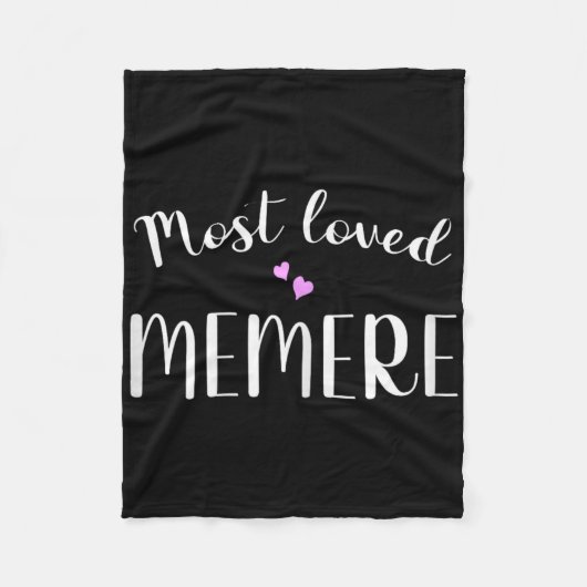 Meest geliefde Memere Schattigee harten Fleece Deken (Voorkant)