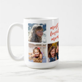 Meest Geliefde Moeder in Modern Roze Script 6 Foto Koffiemok