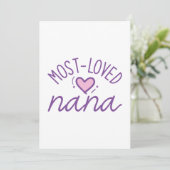 Meest geliefde Nana Bedankkaart (Staand voorkant)