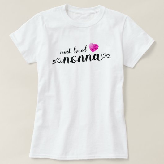 Meest geliefde Nonna T-shirt (Design voorkant)