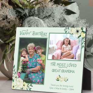 Meest Geliefde Oma - Ivoor Bloem 2 Foto Fotoplaat