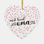 Meest geliefde Oma Keramisch Ornament (Voorkant)