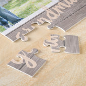 Meest geliefde oma - rustieke Waterverf bloemen Legpuzzel (Zijkant)