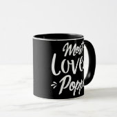 Meest geliefde Poppi beste Poppi ooit vaderdag voo Mok (Voorkant rechts)