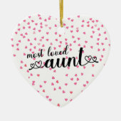 Meest geliefde tante keramisch ornament (Voorkant)