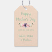 Meest geliefde tante ooit - Bloemen wilde Rozen pe Cadeaulabel (Achterkant)