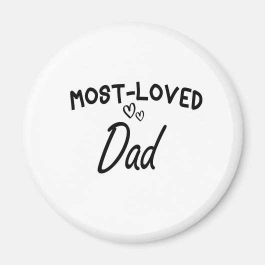 Meest geliefde vader, kerstcadeau, Vaderdag, pap G Magneet (Voorkant)