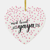 Meest geliefde Yaya Keramisch Ornament (Voorkant)