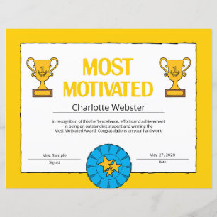 Meest gemotiveerd certificaat van prestatie-PDF