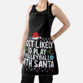 Meest geneigd om te volleyballen met Santa Christm Schort (Insitu)