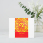 MEEST GESACRED HINDU GAYATRI MANTRA BRIEFKAART (Staand voorkant)
