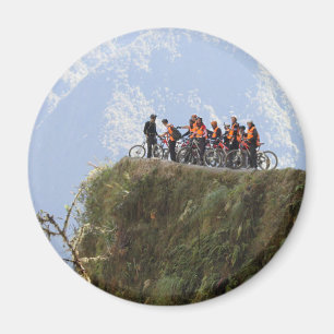 Meest gevaarlijke weg Bolivia dodenweg naar Coroic Magneet